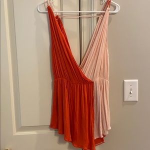 Free people flowy color black tank